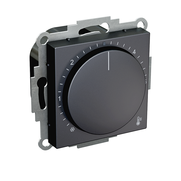 Bild von TRE-5510 (ant/GI/BE/ME) Raumtemperaturregler für Schalterprogramm Berker B.7 - anthrazit